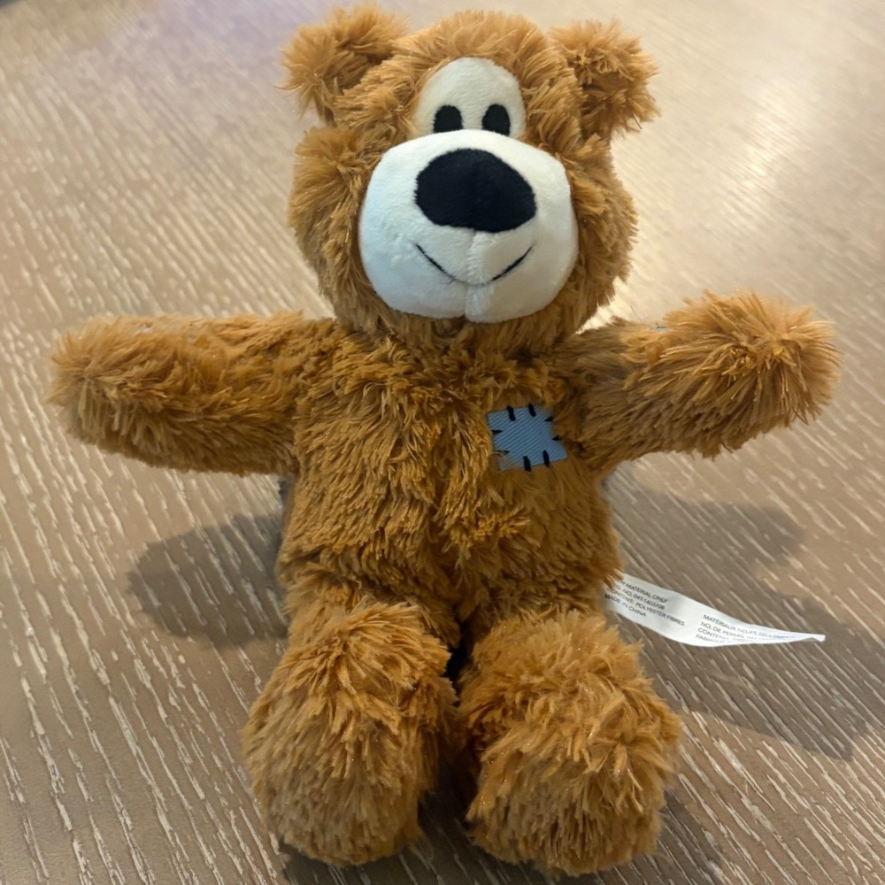 KONG Wild Knots Bear Dog‎ Toy Brown Squeaky Plush Knotted Rope Small Medium NKR3